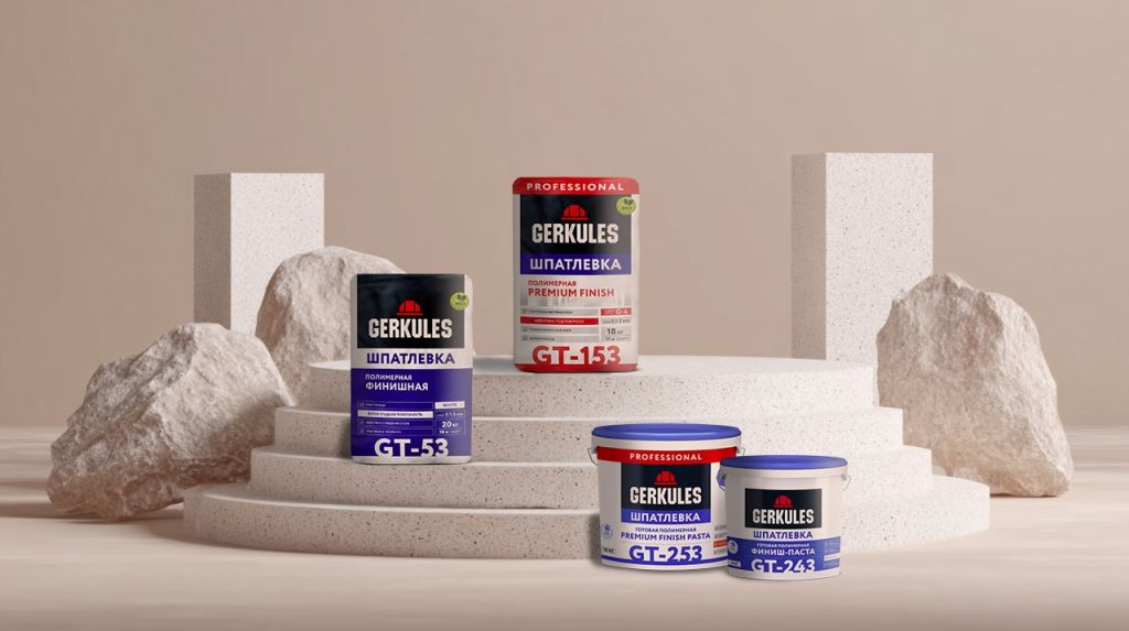 Шпатлевки GERKULES: виды и их особенности