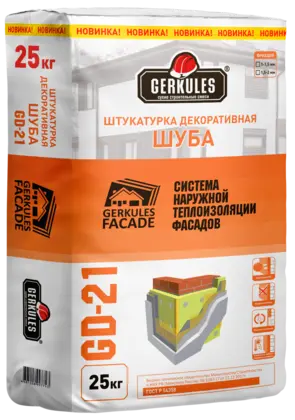 Штукатурка декоративная Шуба (фр. 2,0 мм), 25 кг