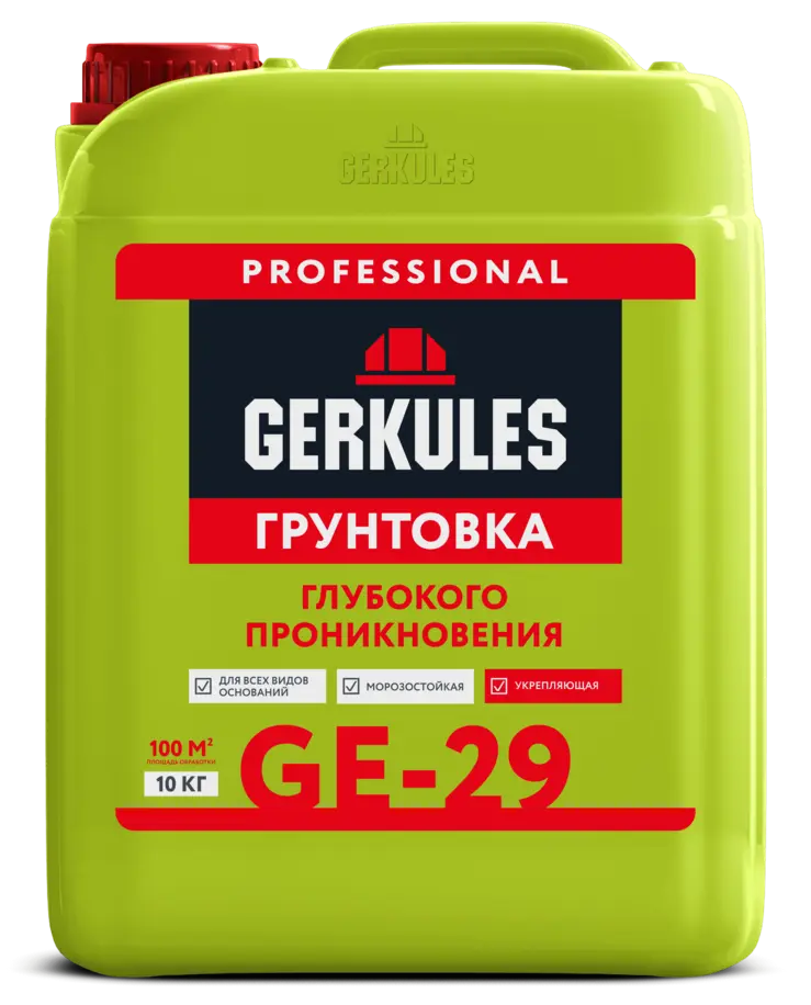 Грунтовка глубокого проникновения, канистра, цвет светло-желтый, 10 кг